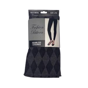 NWT Gold Medal Womens Fashion Pattern Seamless Leggings